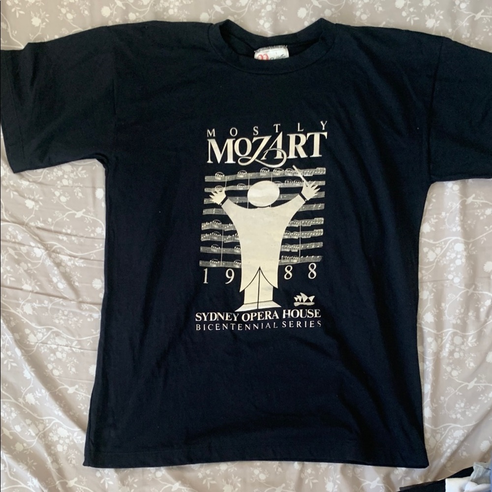 Mostly Mozart Black Graphic Tee
